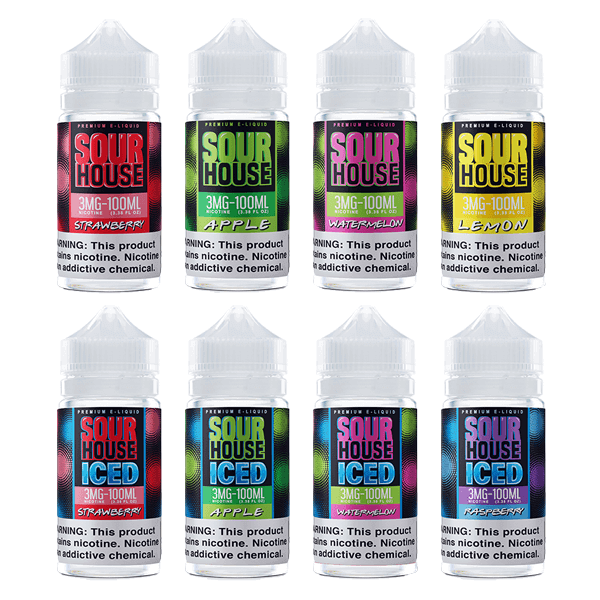 Sour House Series E-Juice 100mL - Freebase