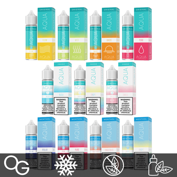 Aqua Series E-Liquid 60mL - Freebase