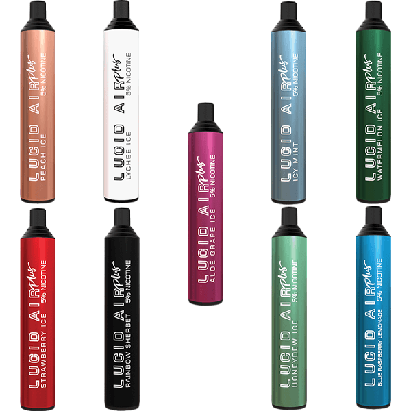 Lucid Air Plus Mesh Disposable 5000 Puffs 12mL 0-50mg - MOQ 10
