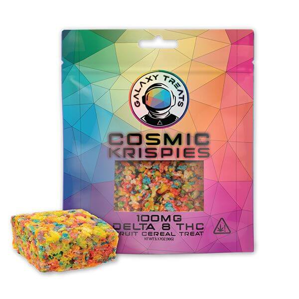 Galaxy Treats D8 Cosmic Krispies - 1ct 100mg Cereal Bar