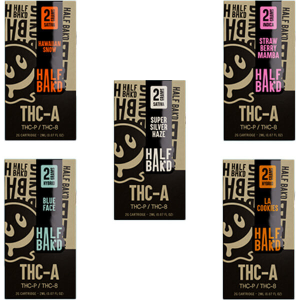 Half Baked THC-A plus THCP plus THC-B Cartridge - 2g