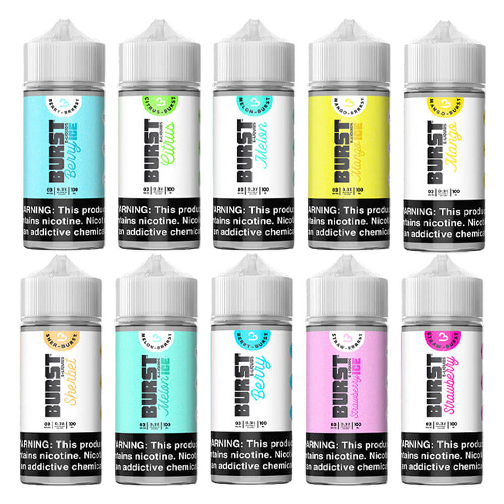 Burst Series E-Liquid 100mL - Freebase