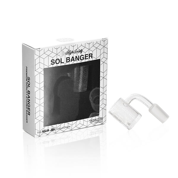 High Society Sol Premium Etched Quartz Banger