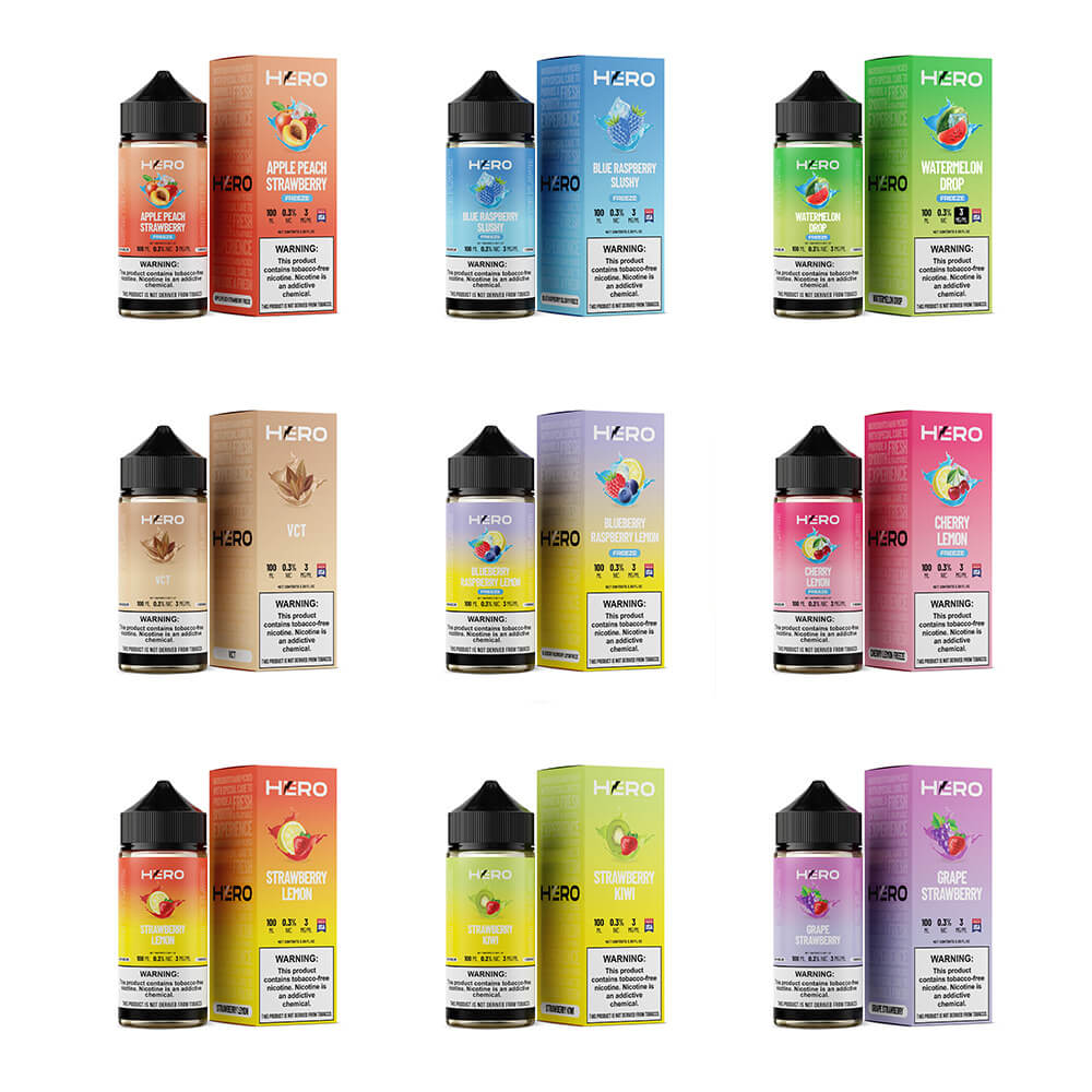 Hero Series E-Liquid 100mL - Freebase
