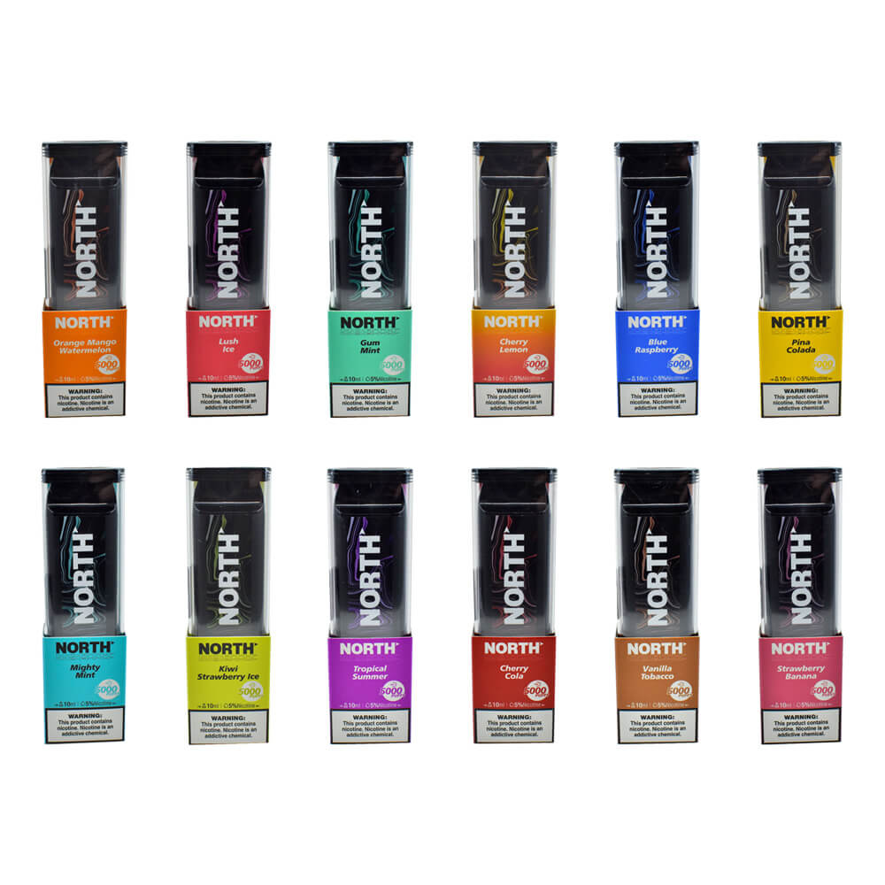 North Disposable 5000 Puffs 10mL 50mg - MOQ 10
