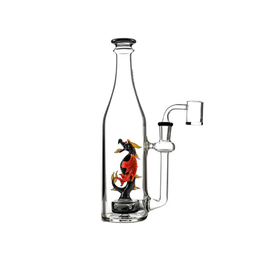 MKGlass TX42 Toxic Dragon Bottle Rig 10 in Water Pipe