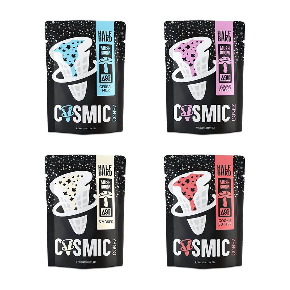 Half Baked Cosmic Cones Mushroom Pastries - 600mgplus 2ct Pouch