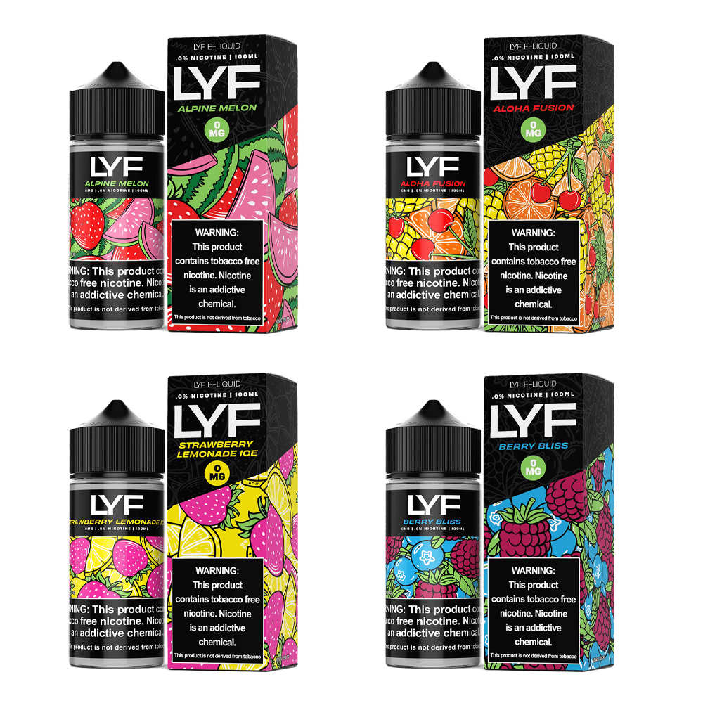 LYF Series E-Liquid 100mL - Freebase