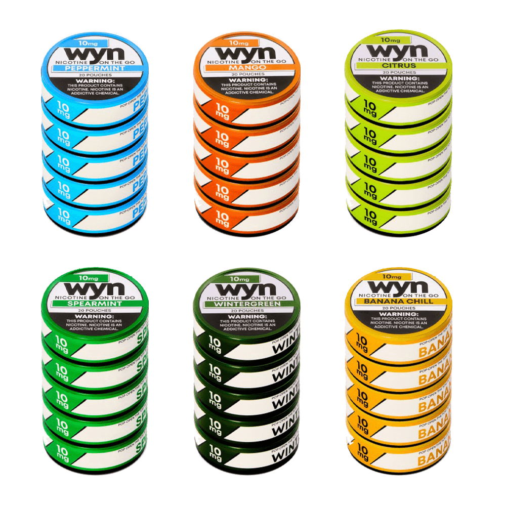 WYN Nicotine Pouches - 20ct Can- 5-Can Pack