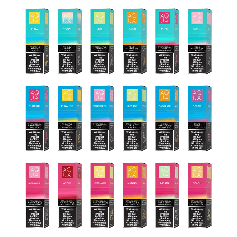 Aqua Series E-Liquid 100mL - Freebase