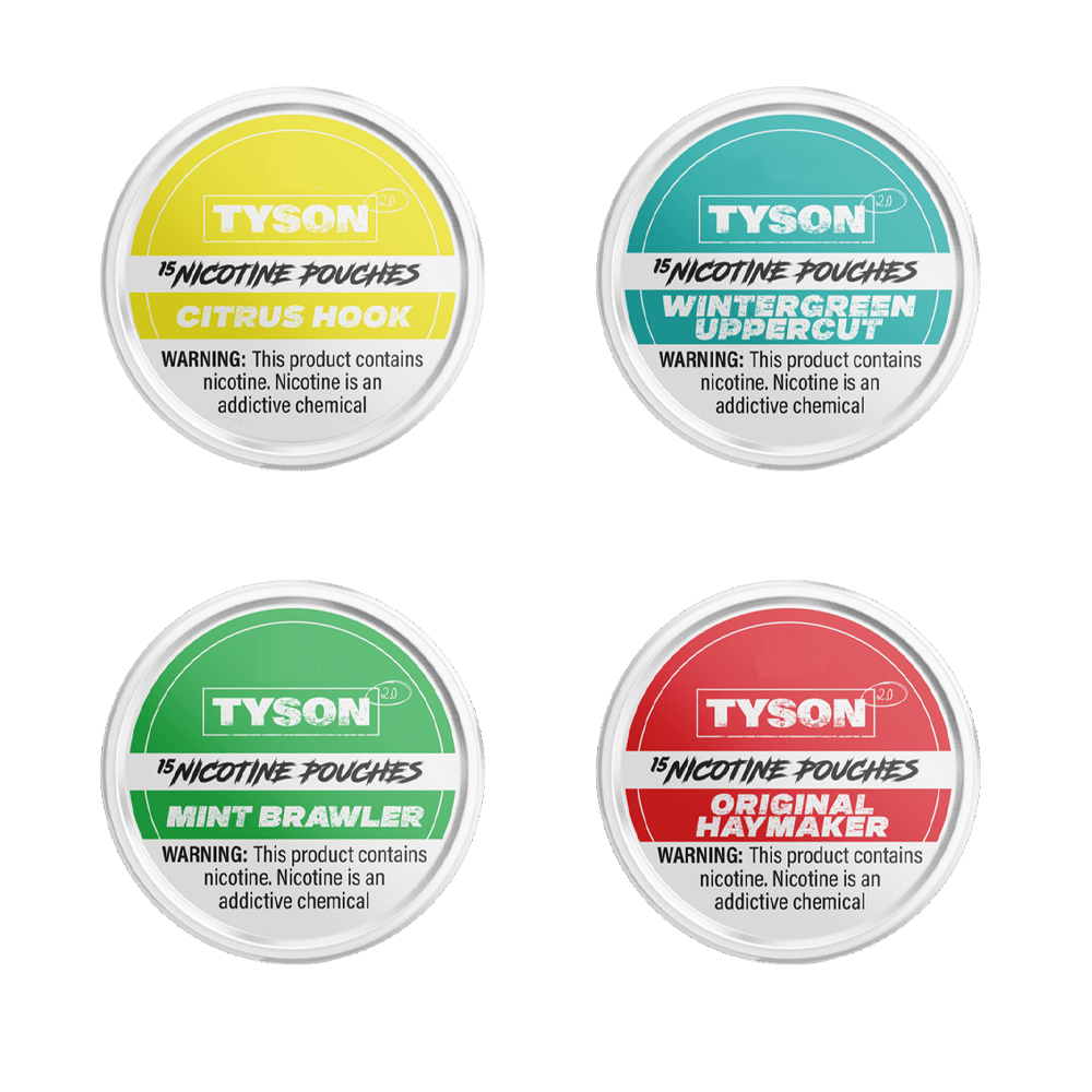 Tyson 2.0 Nicotine Pouches - 15ct Can- 5-Can Pack
