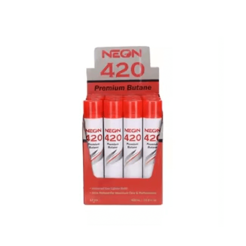 Neon 420 Premium Butane - 12ct Display