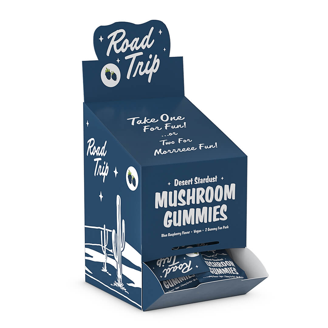 Road Trip Mushroom Gummies - 2ct Pouches 30pc Loaded Display