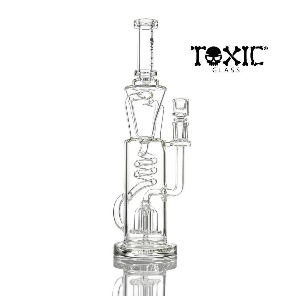 MKGlass - Water Pipe TX84 Toxic Squid Perc Twister Recycler