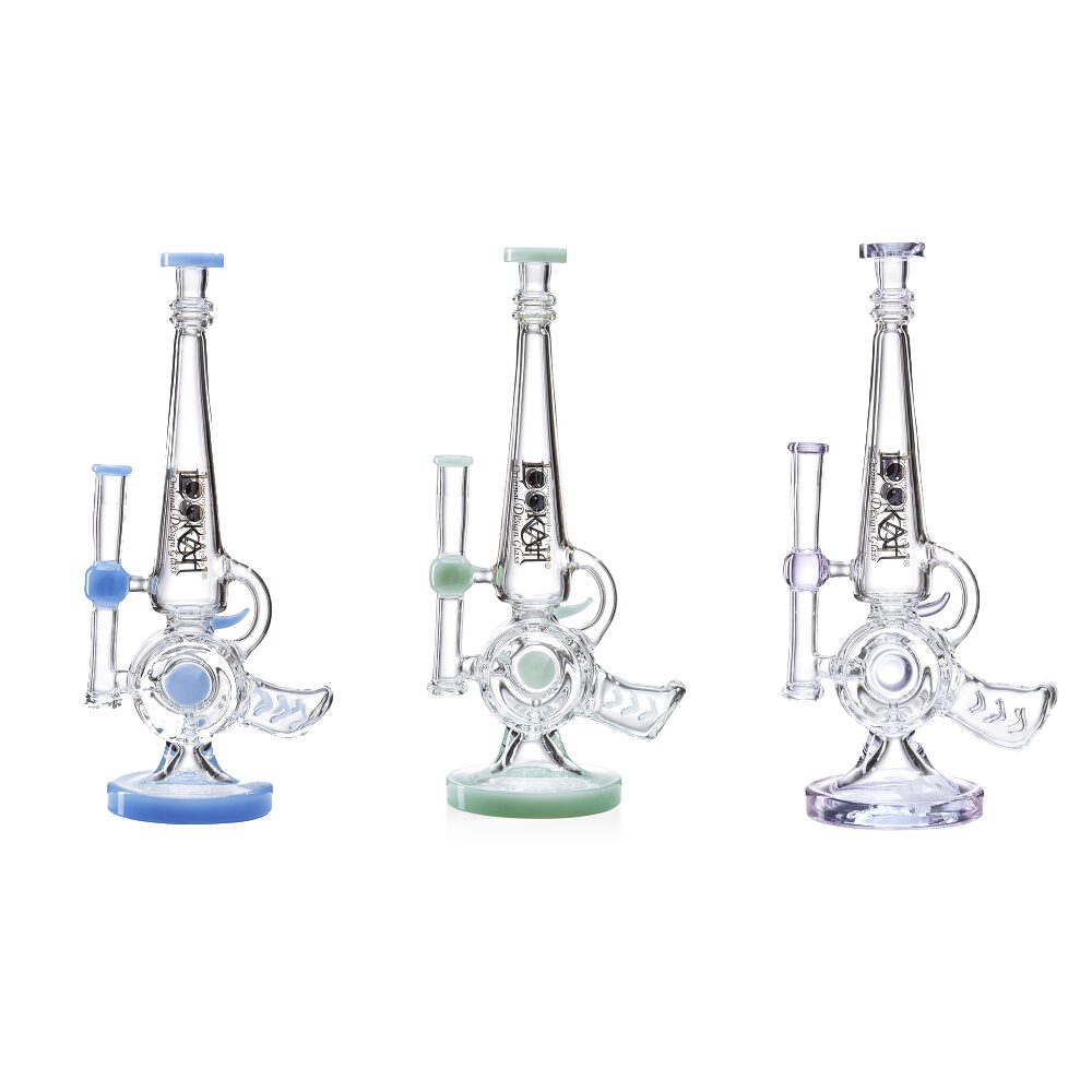 Lookah - Dab Rig 13” Cool Recycler Gun Water Pipe