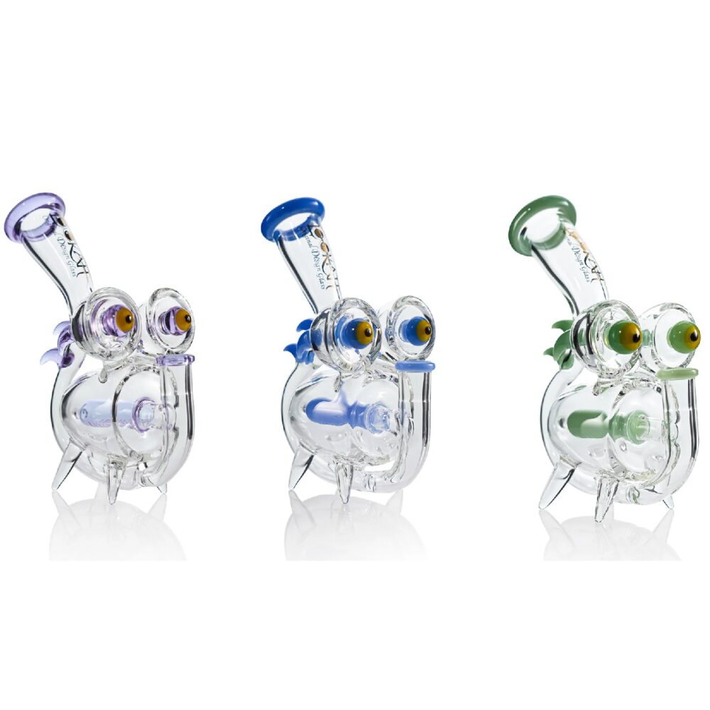 Lookah - Dab Rig 8 in Mini Percolator WALL-E Glass Water Pipe - WPC2029