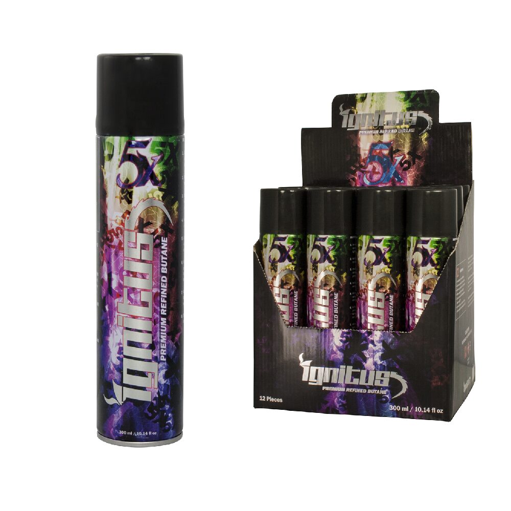 Ignitus Premium Refined Butane 5X 300ml - SAS