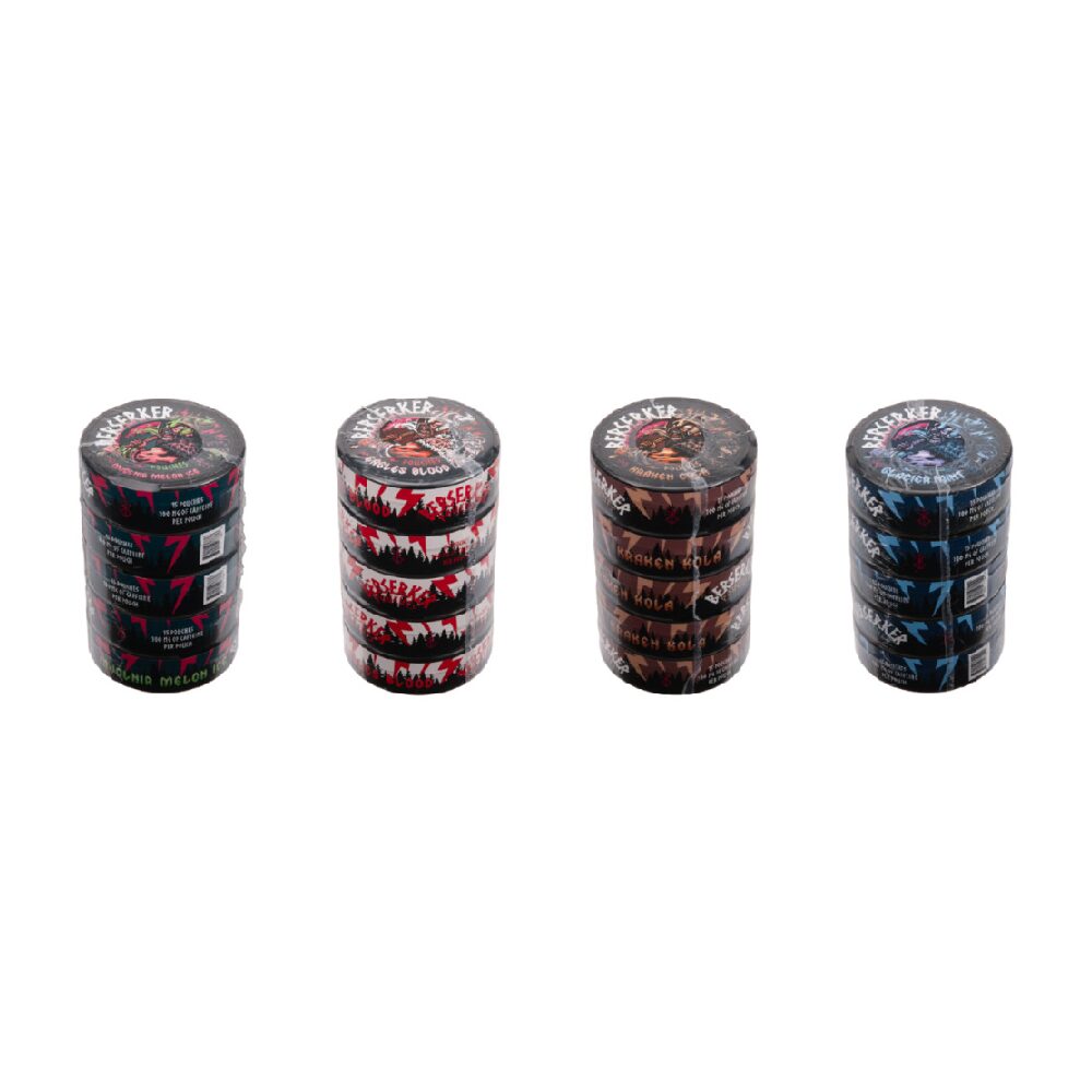 Berserker - Caffeine Pouch- 15ct Can- 5pc Display