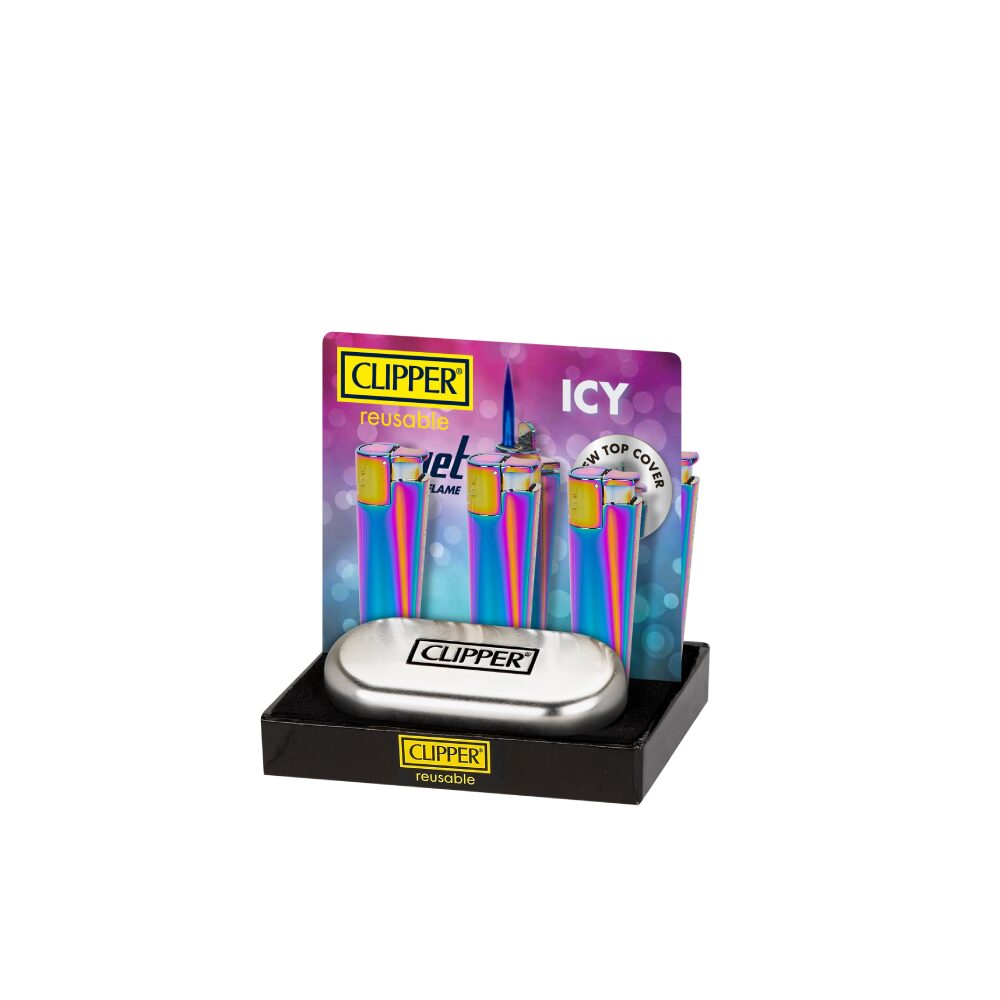 Clipper - DSPLY 12pc- Lighter CMKJ11 Jet Flame