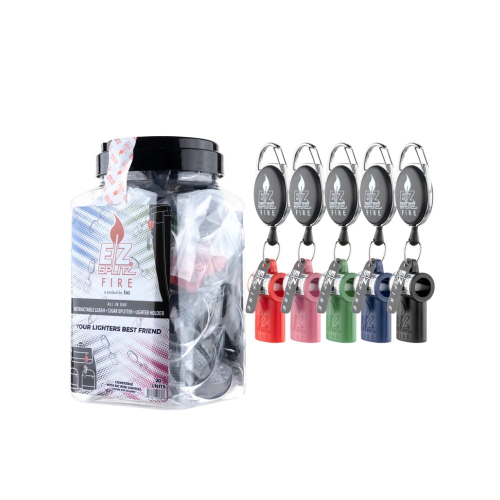 EZ Splitz - DSPLY 20pc- Accessories Blunt Splitter and Lighter Holder