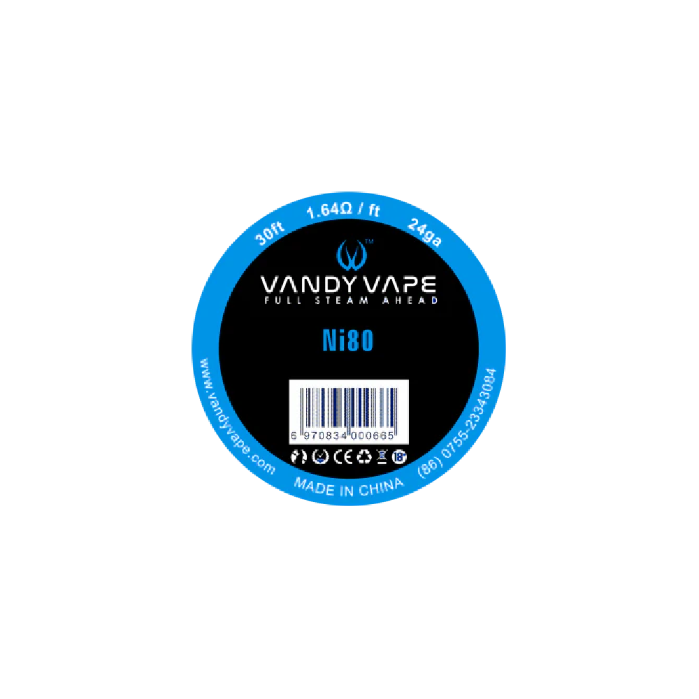 Vandy Vape Build Wire - Wire Spools- 30ft Ni80