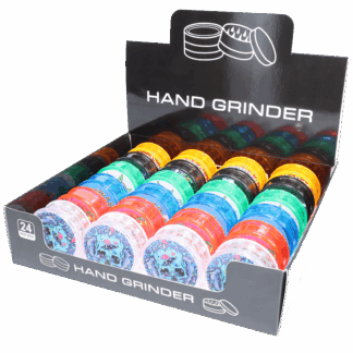 Non branded (DISPLY 24pc)(Grinder)(Plastic) GR14 2.5" 63mm