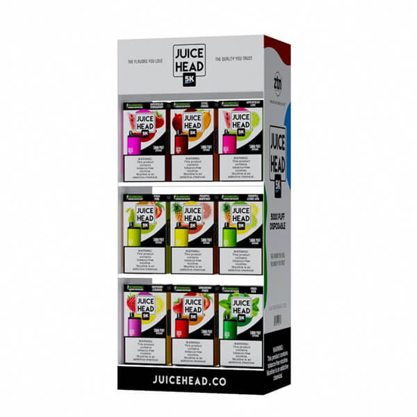 Juice Head 5K Disposable 45pc Counter Display - 13.3 in x 8.66 in x 20.47 in - Image 3