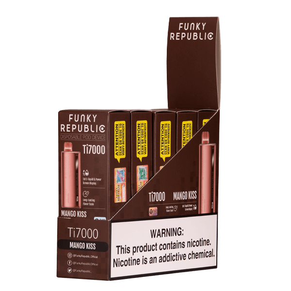 Funky Republic Ti7000 Disposable 7000 Puffs 12.8mL 50mg - MOQ 5 - Image 10
