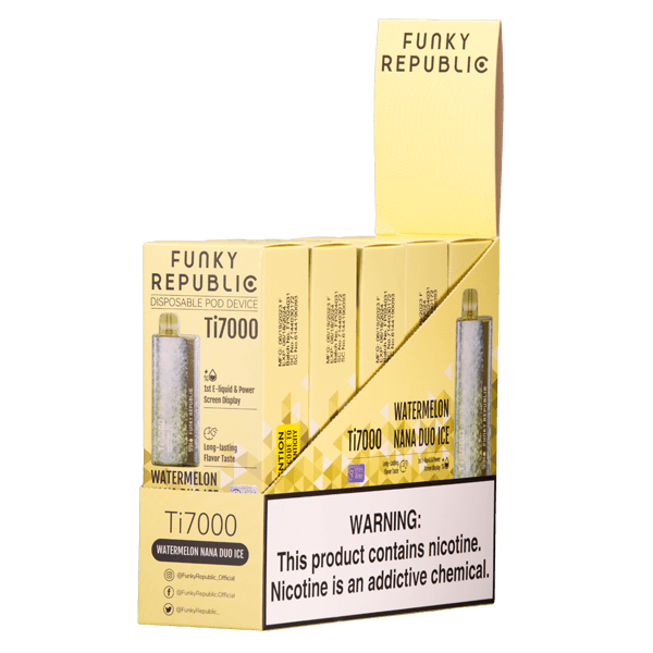 Funky Republic Ti7000 Disposable 7000 Puffs 12.8mL 50mg - MOQ 5 - Image 7