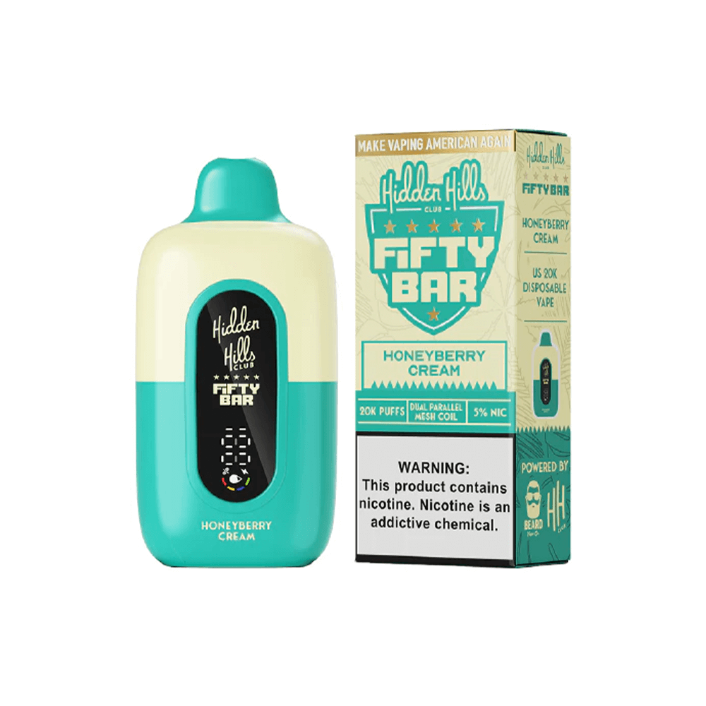Fifty Bar 20K Hidden Hills Disposable 20000 Puffs 18mL 50mg - MOQ 5 - Image 4