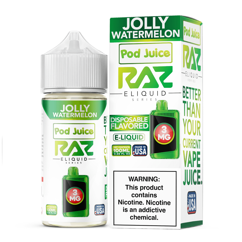 Pod Juice plus RAZ Disposables Collab E-Liquid 100mL - Freebase - MOQ 5 - Image 12