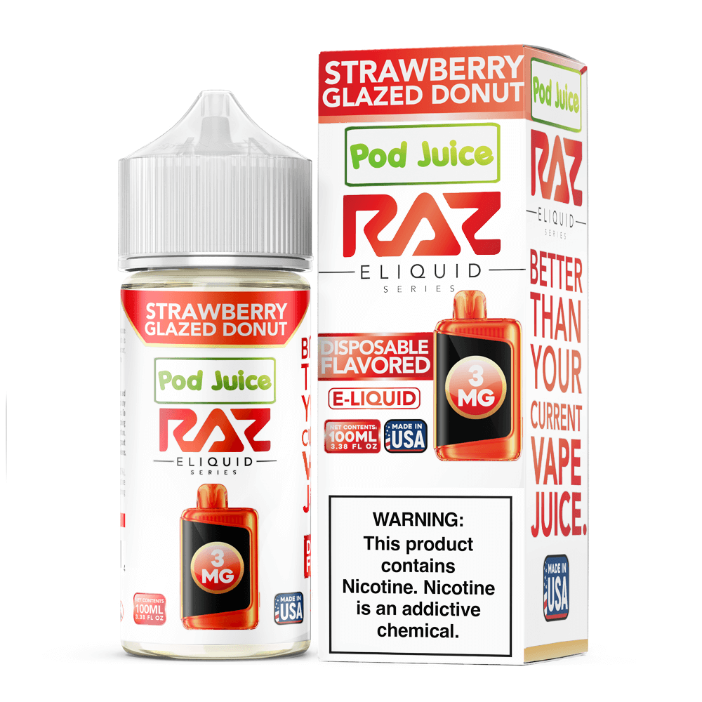 Pod Juice plus RAZ Disposables Collab E-Liquid 100mL - Freebase - MOQ 5 - Image 18