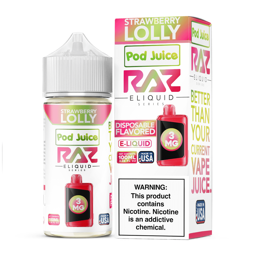 Pod Juice plus RAZ Disposables Collab E-Liquid 100mL - Freebase - MOQ 5 - Image 21