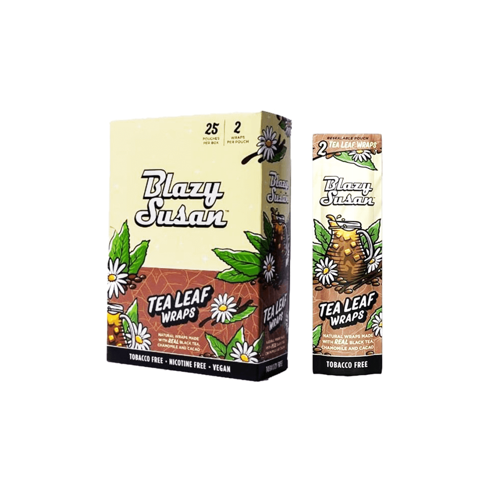 Blazy Susan Tea Leaf Wraps 2-Pack - 25pc Display