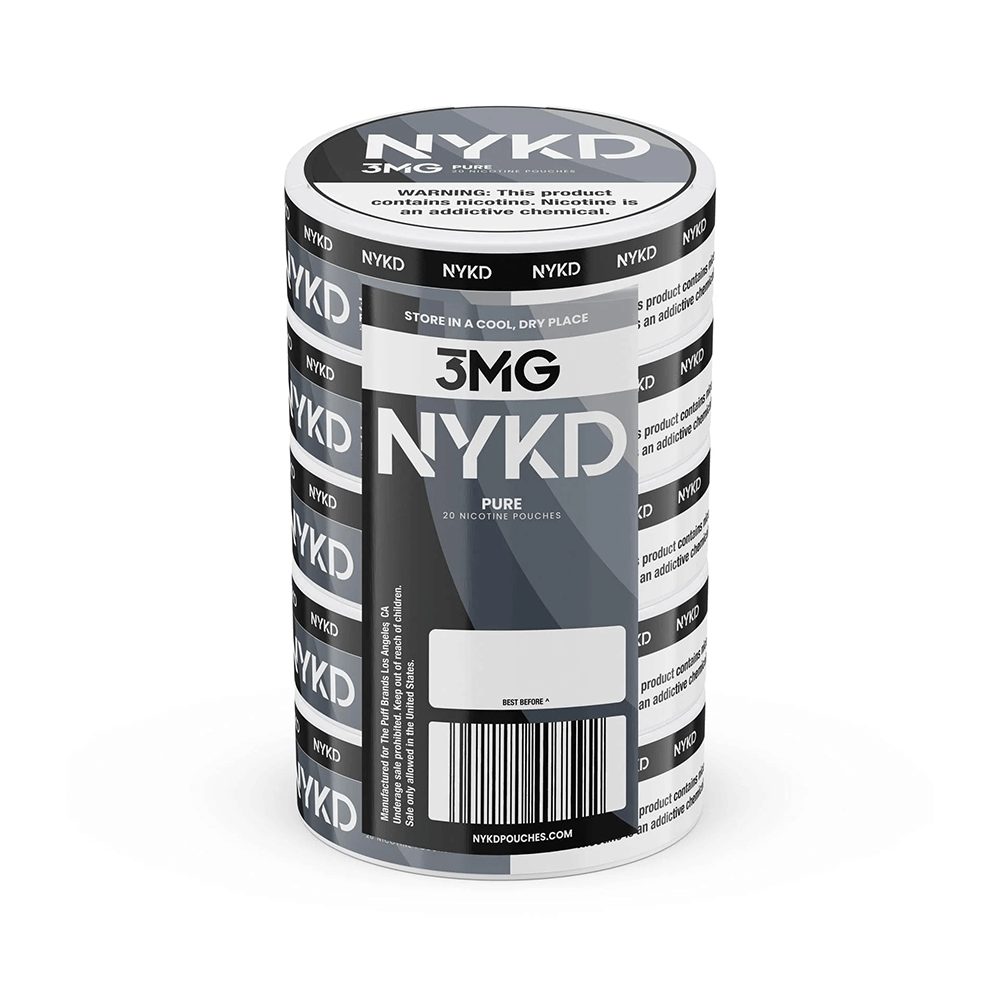 NYKD Nicotine Pouches - 20ct Can- 5-Can Pack - Image 3