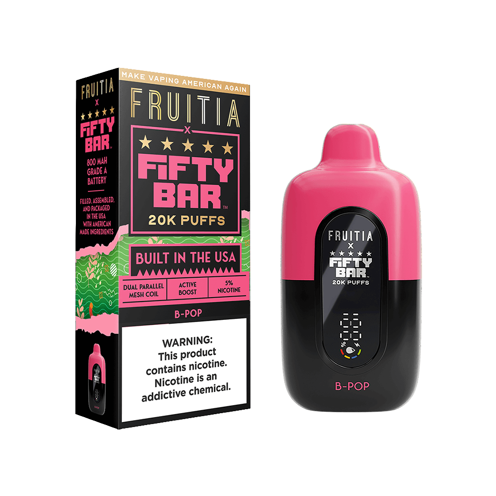 Fifty Bar Fruitia Disposable 20000 Puffs 18mL 50mg - MOQ 5 - Image 3