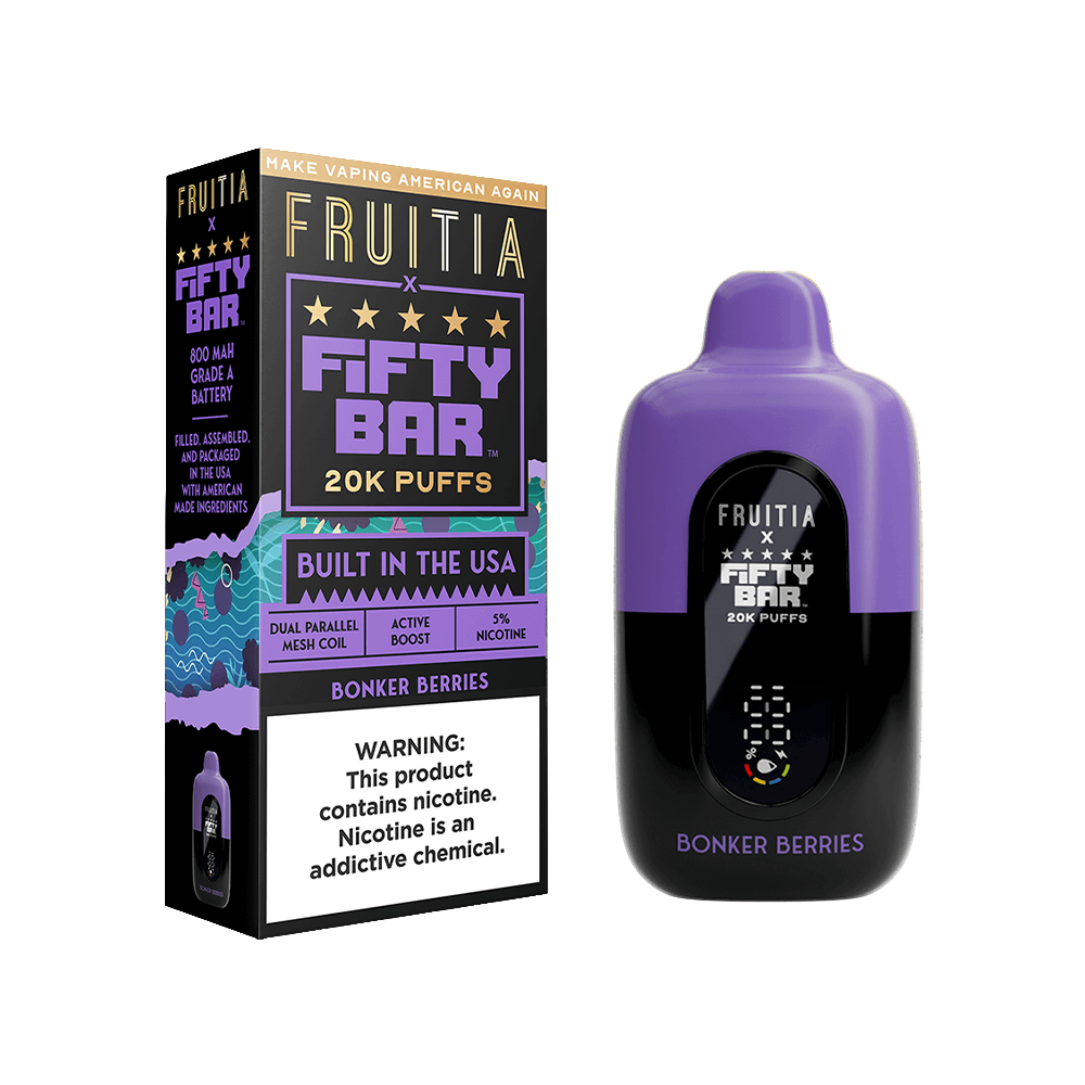Fifty Bar Fruitia Disposable 20000 Puffs 18mL 50mg - MOQ 5 - Image 6