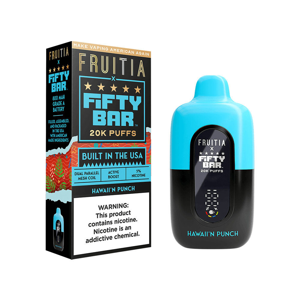 Fifty Bar Fruitia Disposable 20000 Puffs 18mL 50mg - MOQ 5 - Image 8