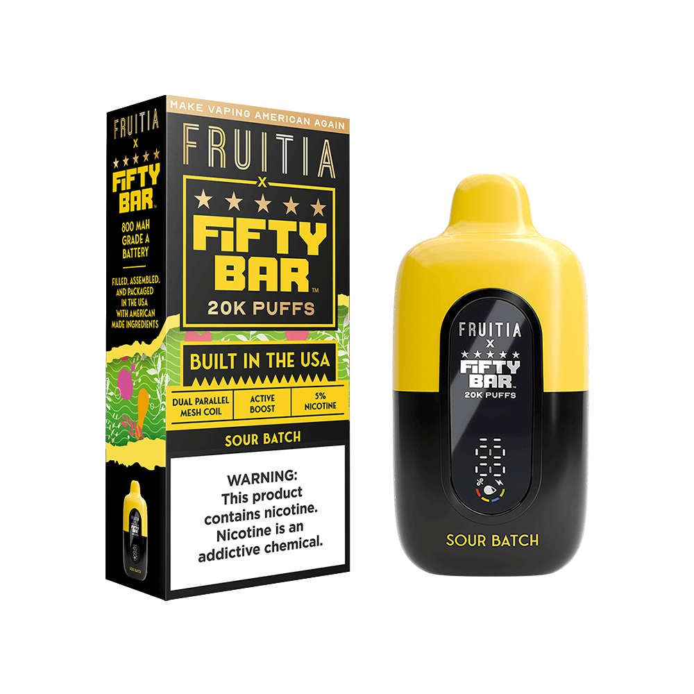 Fifty Bar Fruitia Disposable 20000 Puffs 18mL 50mg - MOQ 5 - Image 10