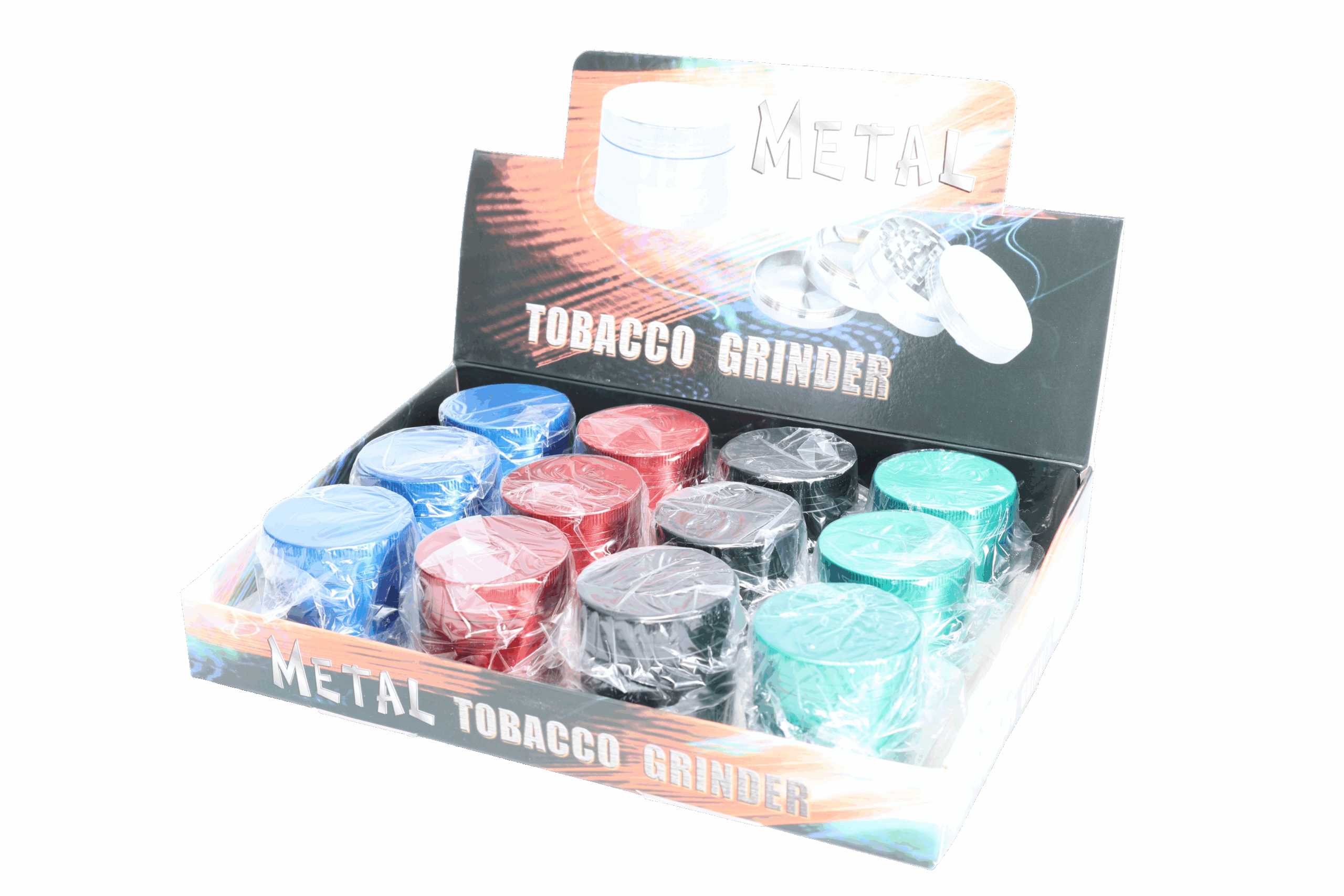 Non branded (DISPLY 12pc)(Grinder)(Metal) GR11 1.5" 4-Part - Image 2