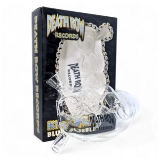 Death Row Records (Water Pipe) DRBB0001 6" Knuckle Blunt Bubbler - Clear