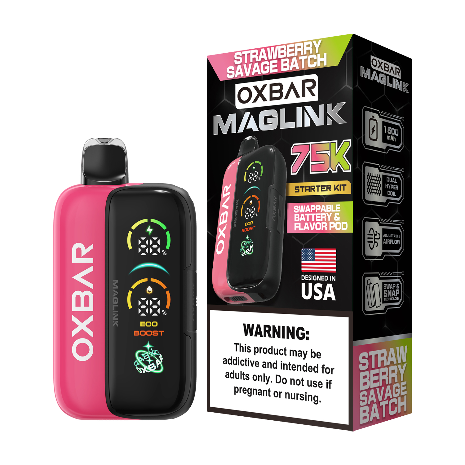 Oxbar Maglink Starter Kit (Dispo) (75000Puff)(30mL) Nixodine - MOQ 5 - Image 13