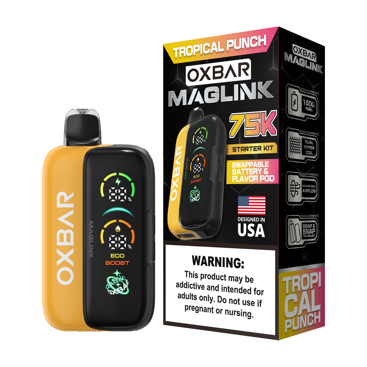 Oxbar Maglink Starter Kit (Dispo) (75000Puff)(30mL) Nixodine - MOQ 5 - Image 14